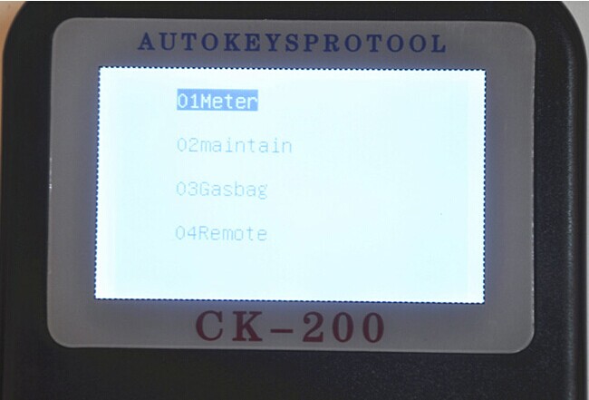 CK-200 प्रमुख प्रोग्रामर स्क्रीन डिस्प्ले -2